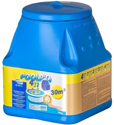 Poolpo para Piscinas 10-30m3 Tratamiento Todo en Uno